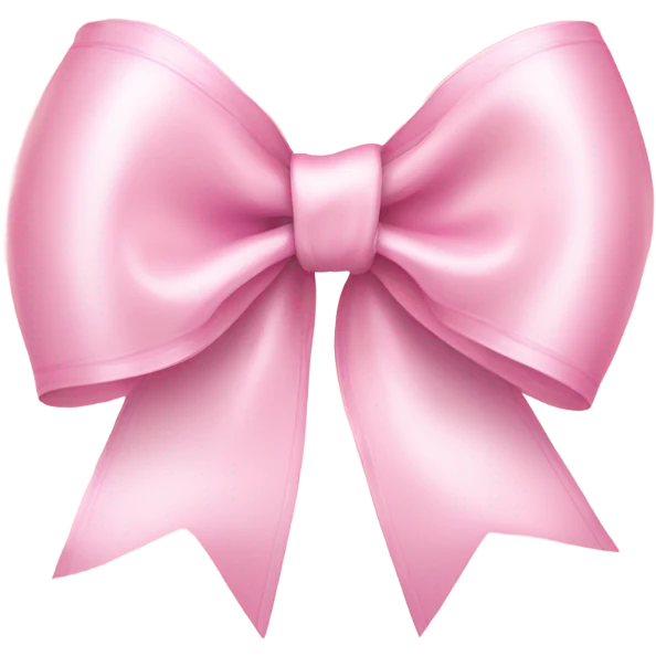 light pink ribbon bow emoji
