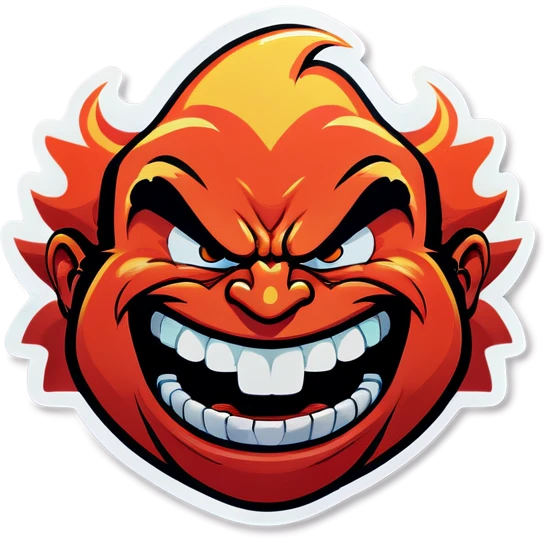 angry laughing emoji