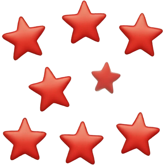 3 red stars emoji