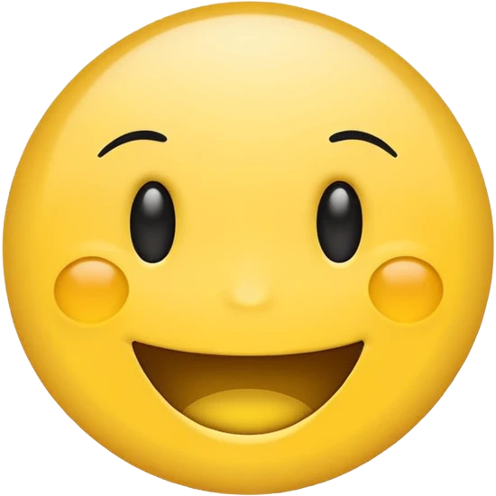 Create a hand drawn flat minimal Smile reaction emoji for a new social media app emoji