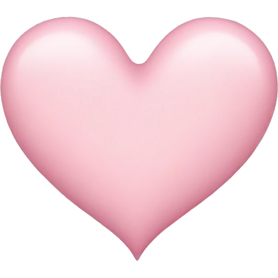 Pastel pink heart emoji