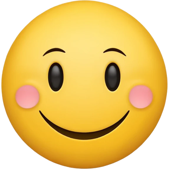 minimalist yellow smiley face emoji