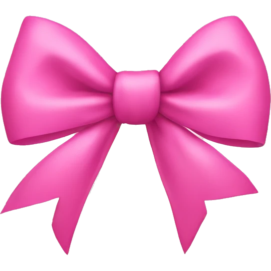 Pink bow emoji