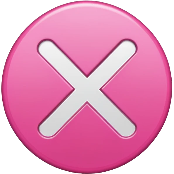 Design a Check Mark Box emoji (✅) that is pink and has a circul emoji