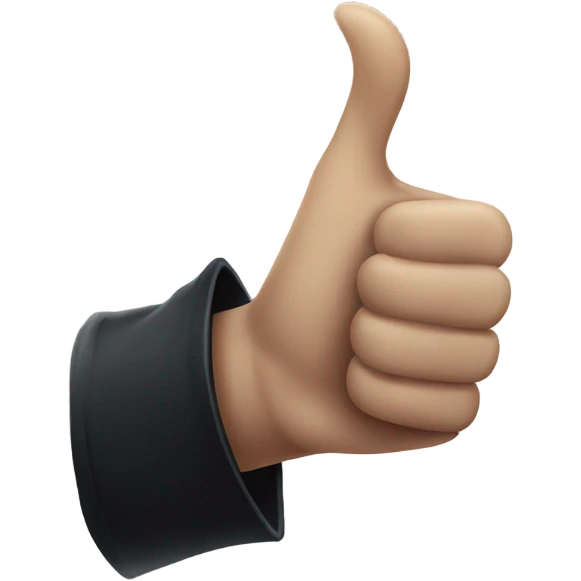 thumb up, gothic magical style emoji