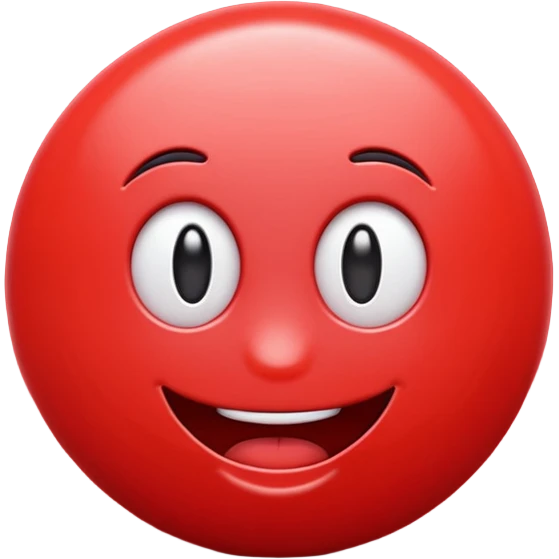 Emoji carton rouge emoji