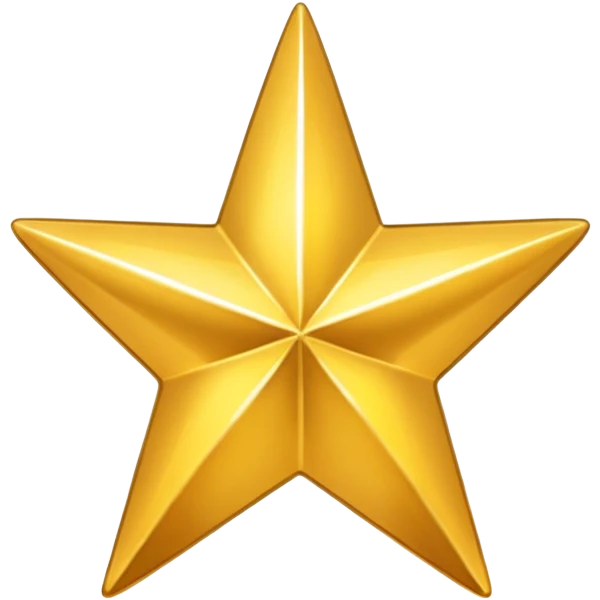 gold style icon of a star emoji