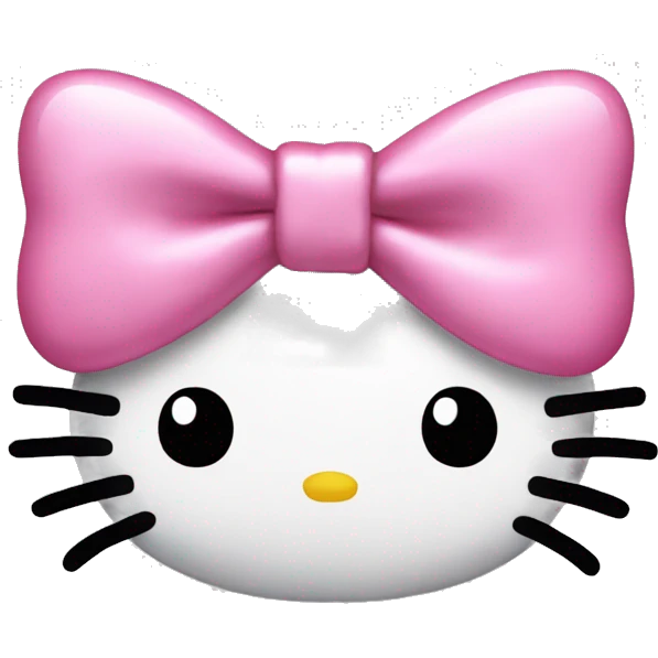 hello kitty bow emoji