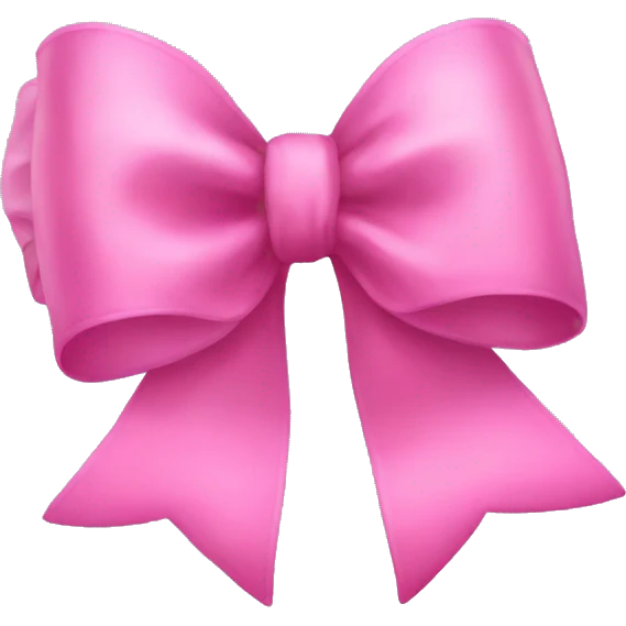 Pink bow emoji