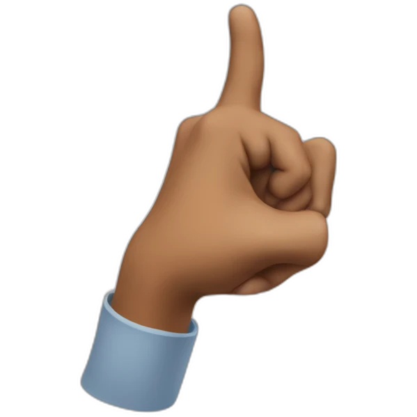 Hand pointing backward emoji