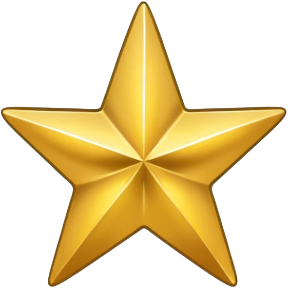 gold star badge emoji
