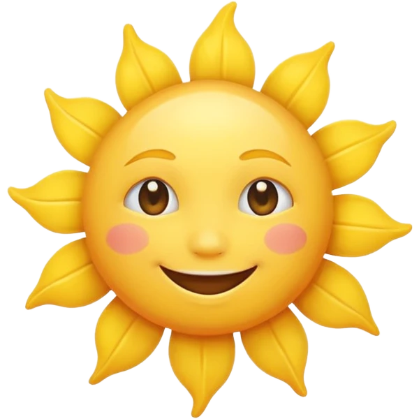 friendly sun emoji