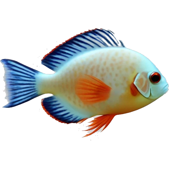 discus fish emoji