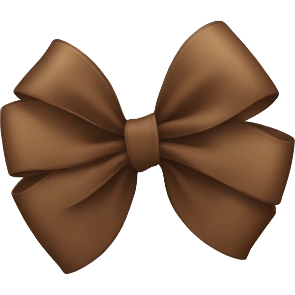 Brown bow emoji