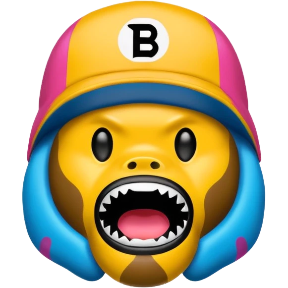 Сделай логотип Bape emoji