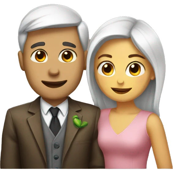 Partners in love emoji