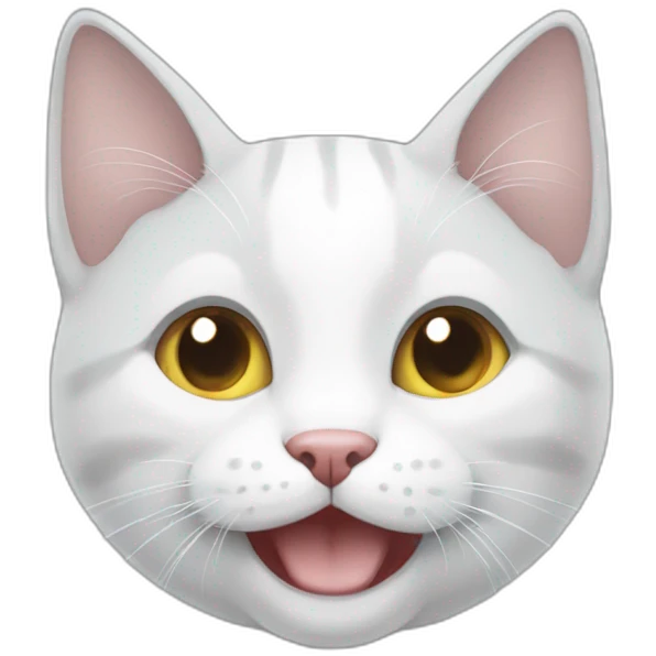 happygreywhitecat emoji