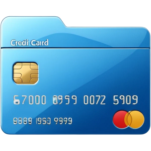 3D style credit card icon, no text emoji