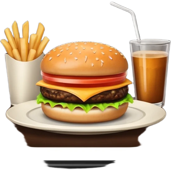 Retro Restaurant Hamburger emoji