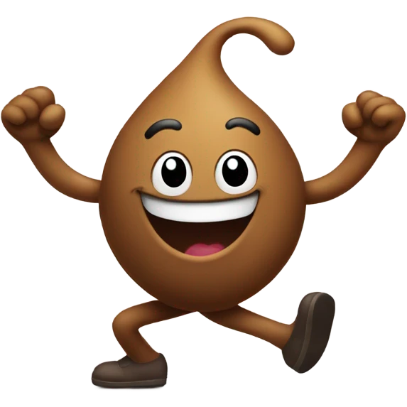 Poop emoji on a walk emoji