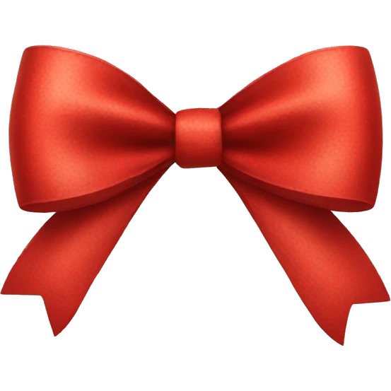 Red bow emoji