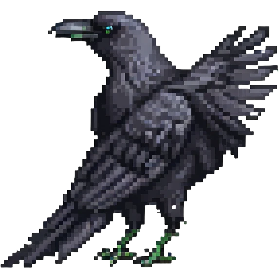 black raven emoji