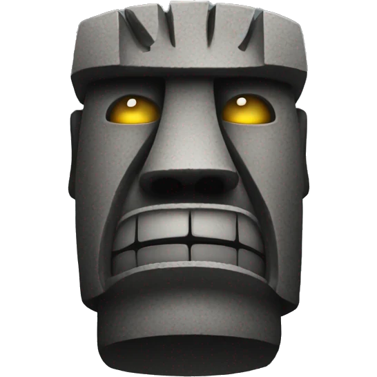 angry moai emoji