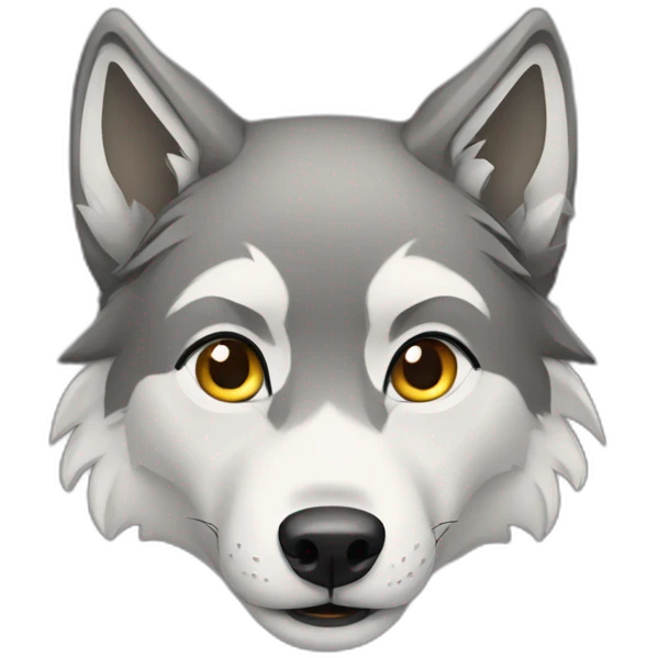 Female wolf  emoji