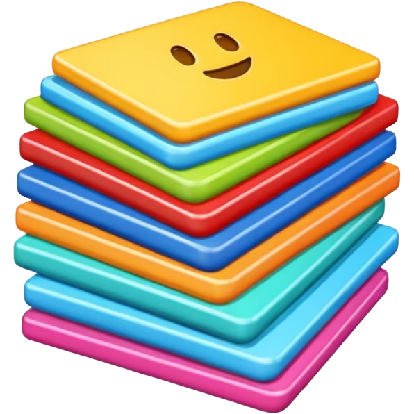 Many photos in one stack emoji