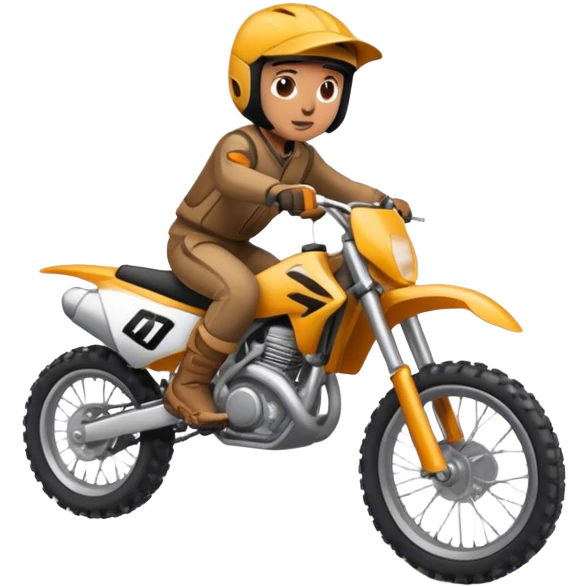Person with dirtbike emoji
