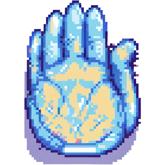 cat's clenched paw pixel art emoji