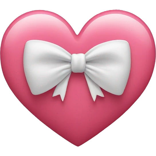 Heart with bow emoji