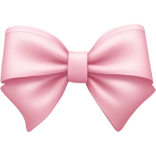 light pink bow on light pink bow emoji