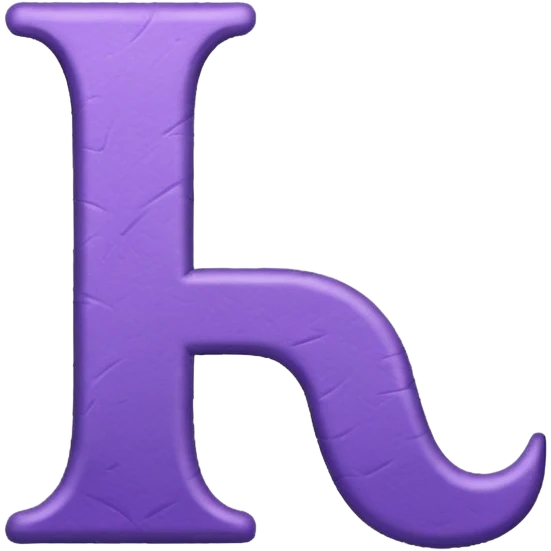 purple letter emoji