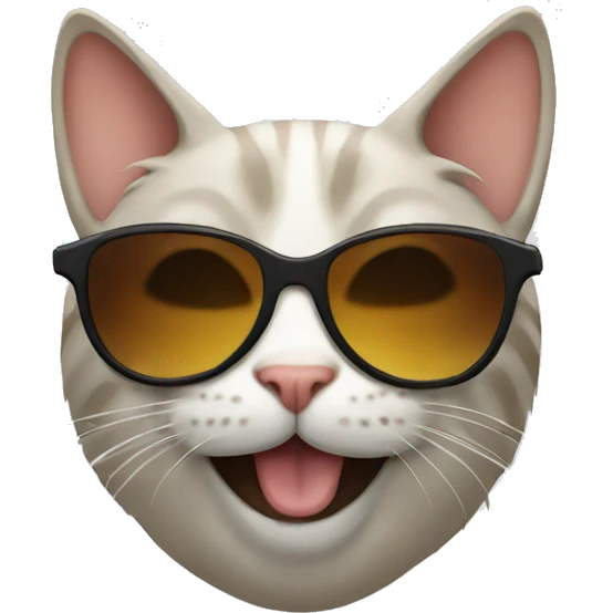 Cat with sunglasses emoji