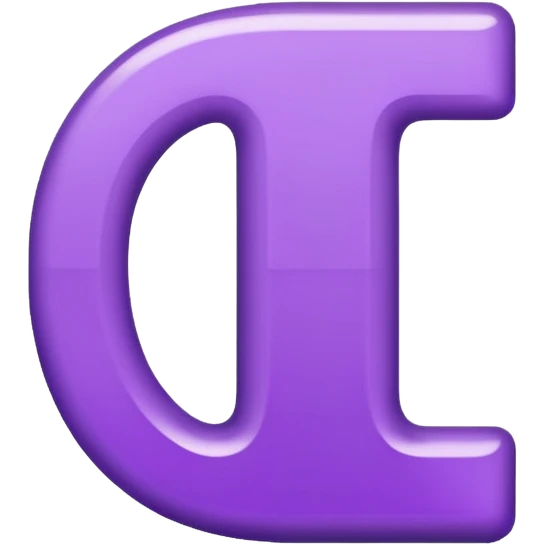 purple capital letter T alphabet emoji