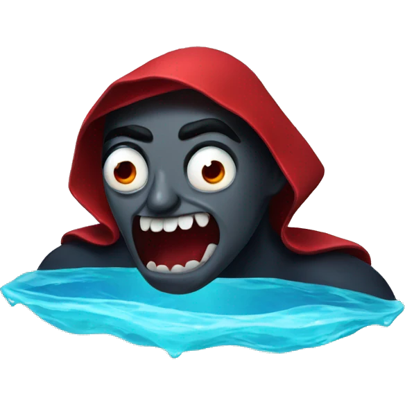 swimming dracula emoji