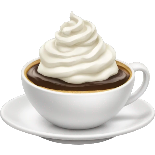 Coffee with whipped cream  emoji