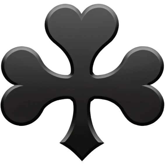 black clover, emoji profil, logo emoji