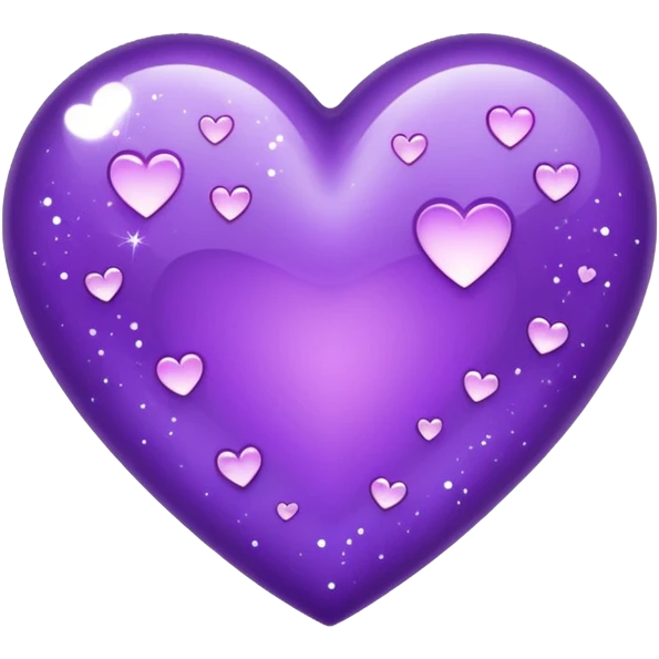 purple heart with sparkles emoji