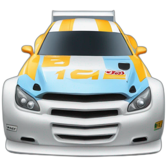 Un coche de Fernando Alonso a toda velocidad emoji
