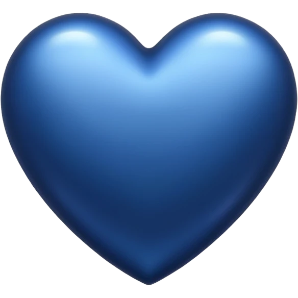 A midnight blue hear emoji