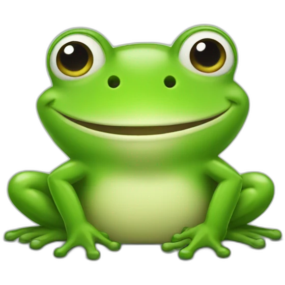 pleased frog emoji