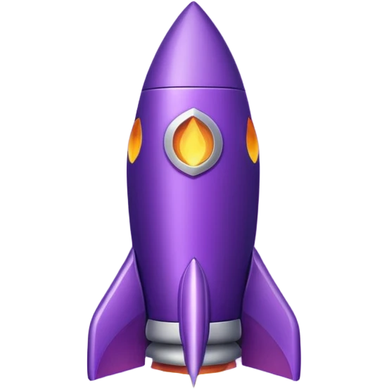 purple rocket purple flame emoji