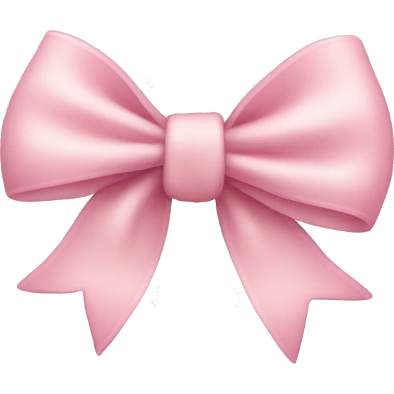 Cute light pink bow  emoji