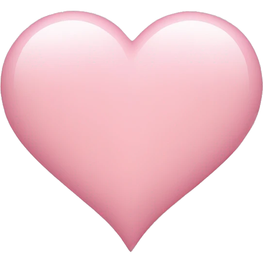 light pink heart  emoji