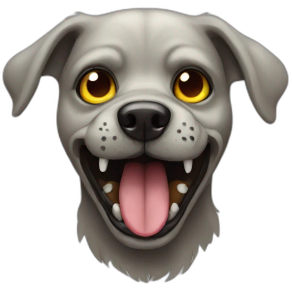 Dog zombie emoji