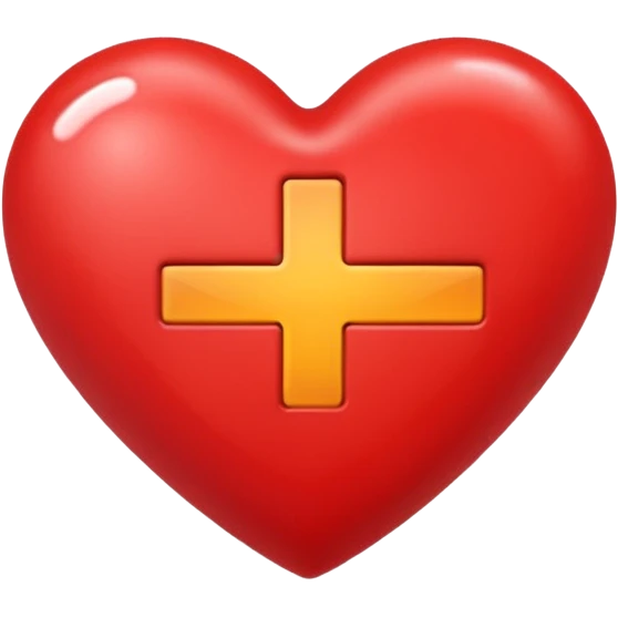heart with addition sign on it emoji
