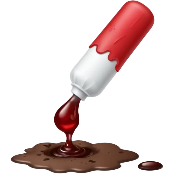 tampon + blood droplet + poop emoji