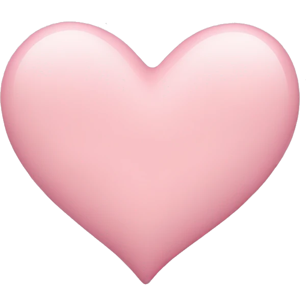 Pastel pink heart emoji